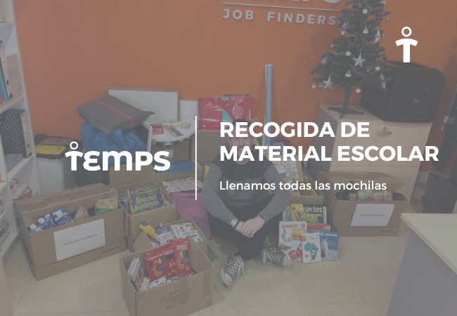 Recogida de material escolar SEPTIEMBRE 2020