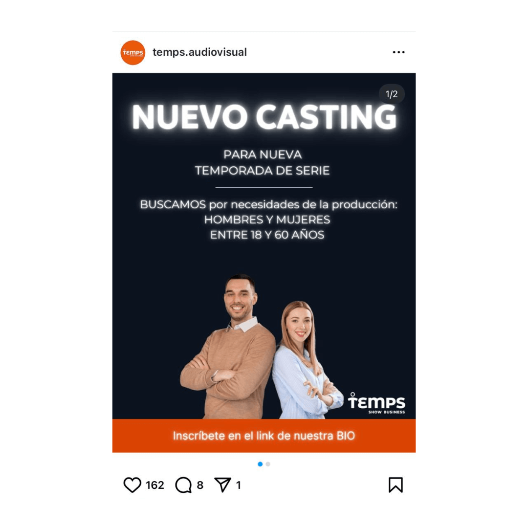 Nuevo casting en Temps