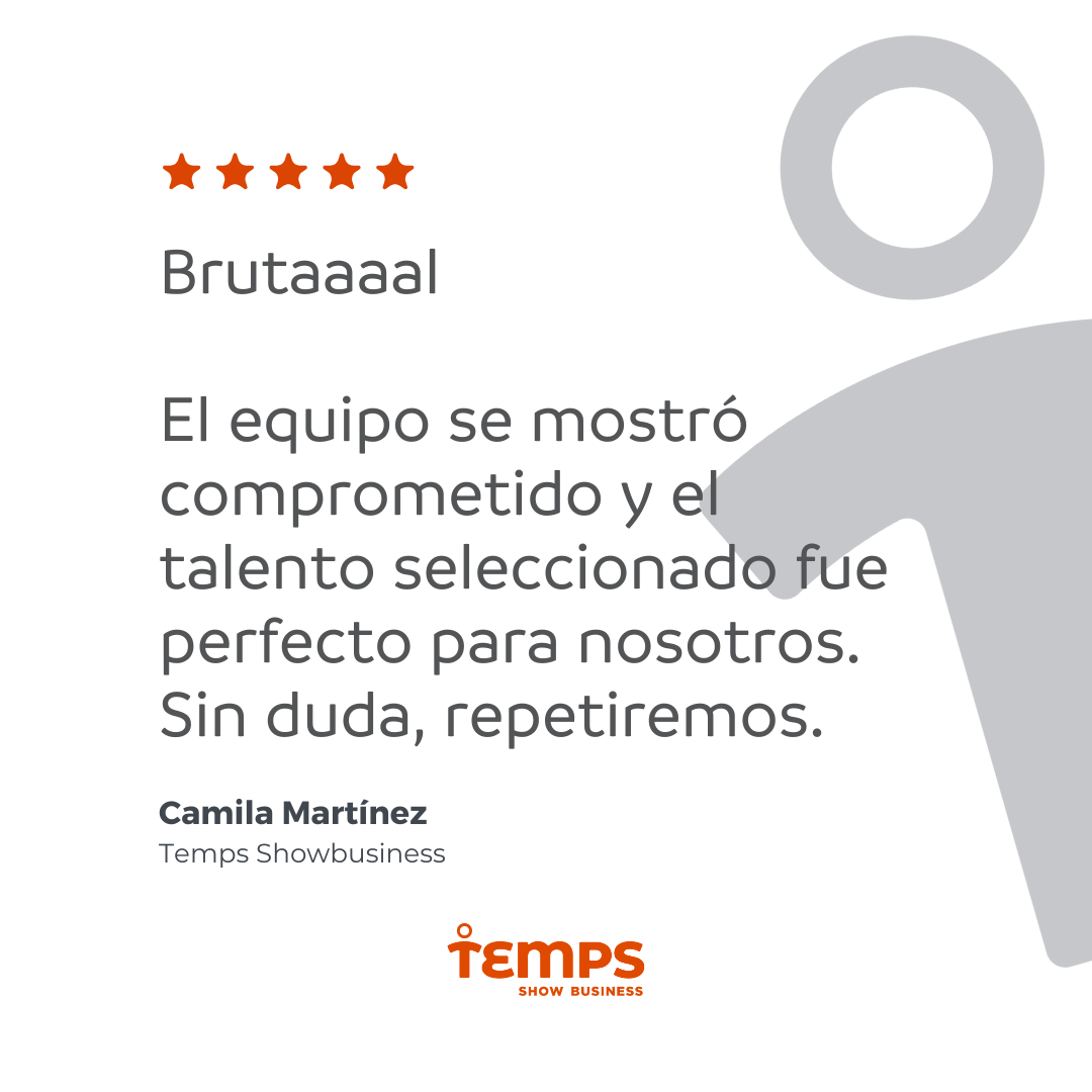 Reseña usuario TEMPS SHOW BUSINESS