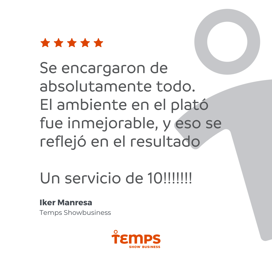 Reseña usuario TEMPS SHOW BUSINESS