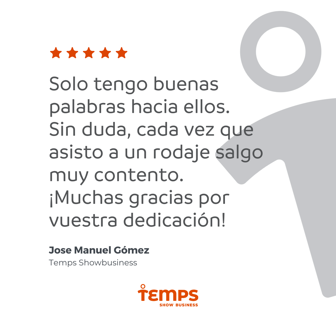 Reseña usuario TEMPS SHOW BUSINESS
