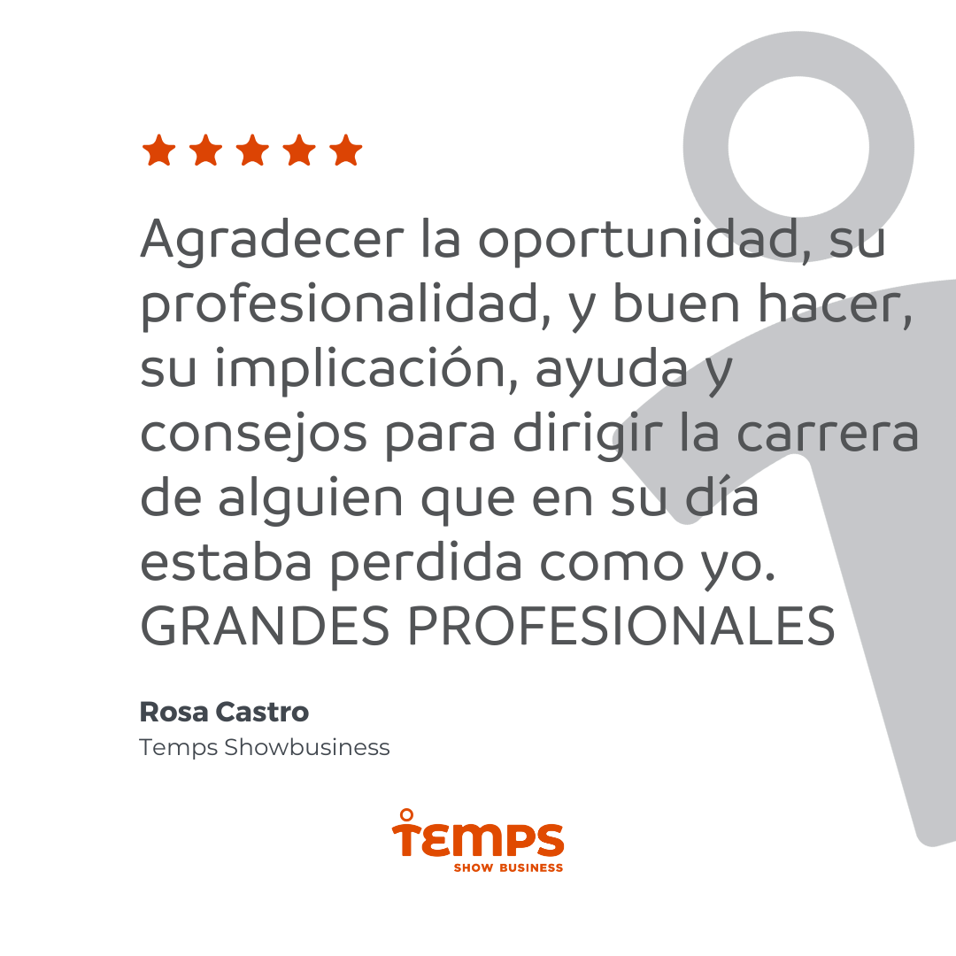 Reseña usuario TEMPS SHOW BUSINESS