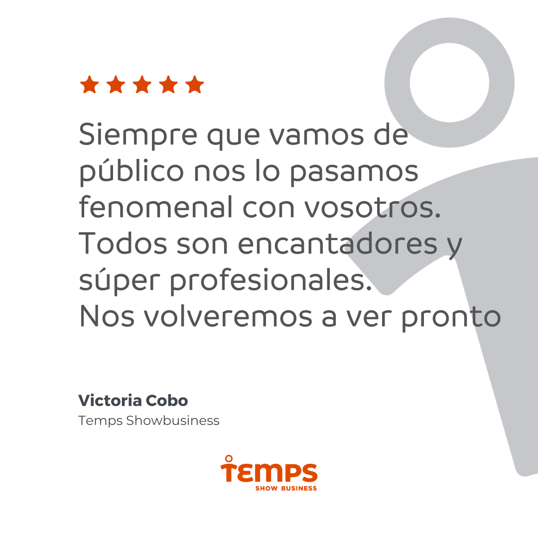 Reseña usuario TEMPS SHOW BUSINESS
