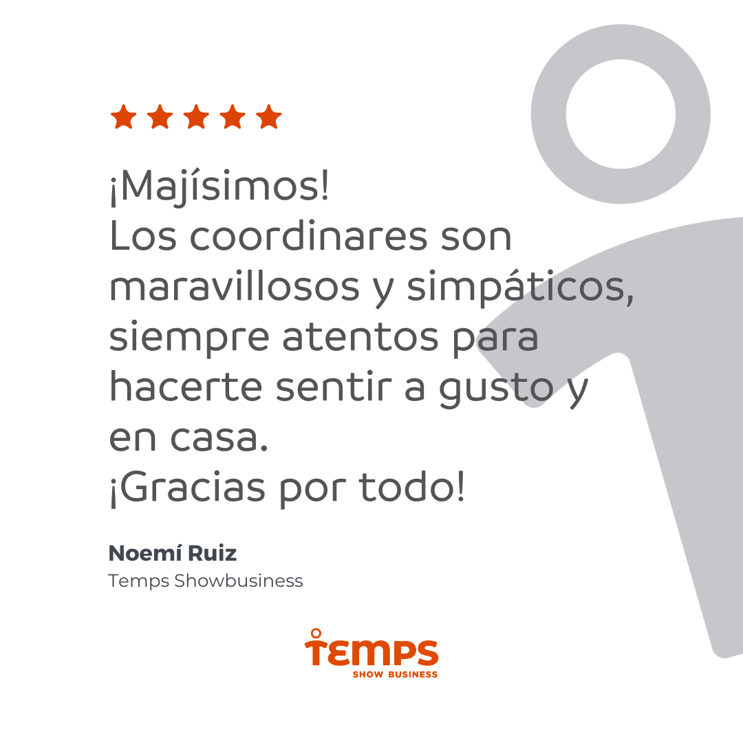 Reseña usuario TEMPS SHOW BUSINESS