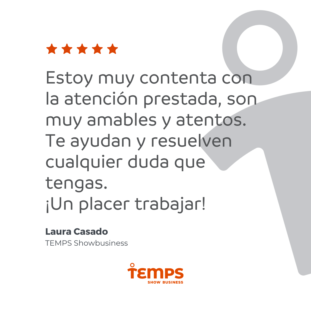 Reseña usuario TEMPS SHOW BUSINESS