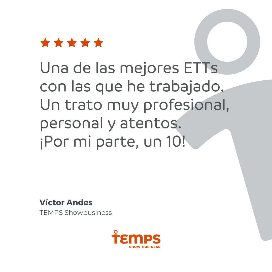 Reseña usuario TEMPS SHOW BUSINESS