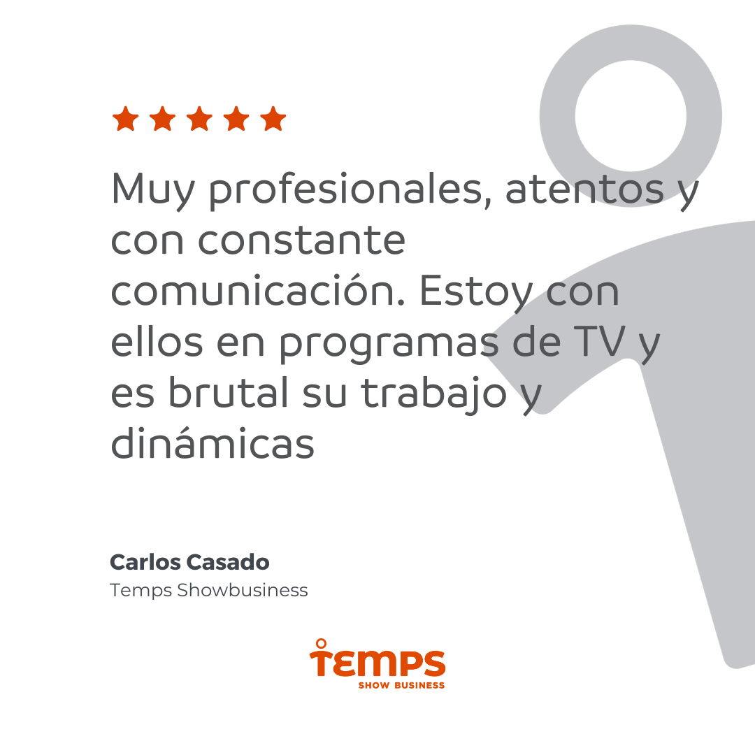 Reseña usuario TEMPS SHOW BUSINESS