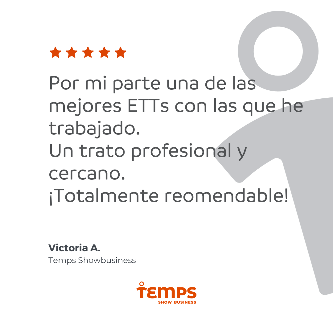 Reseña usuario TEMPS SHOW BUSINESS