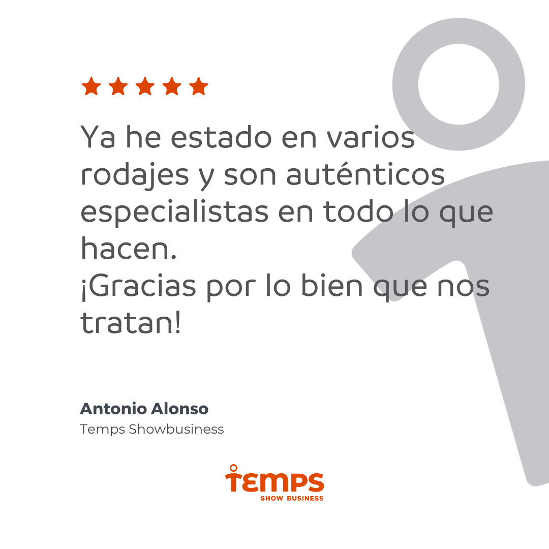Reseña usuario TEMPS SHOW BUSINESS