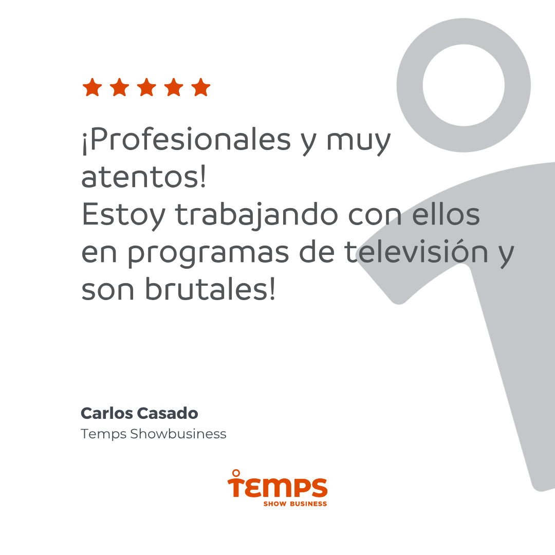 Reseña usuario TEMPS SHOW BUSINESS